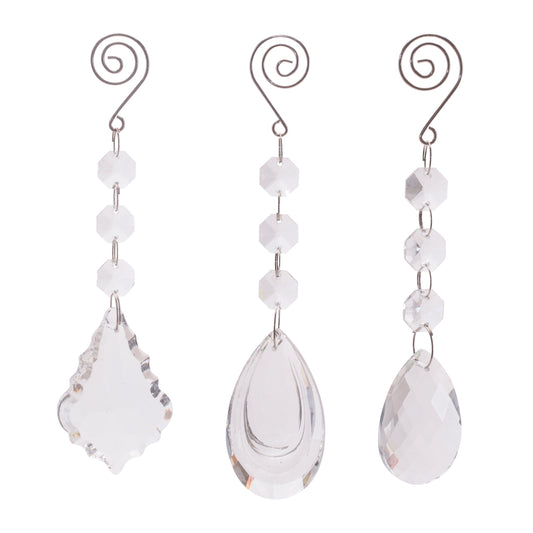 Crystal Drop Ornaments – Sold Separately
