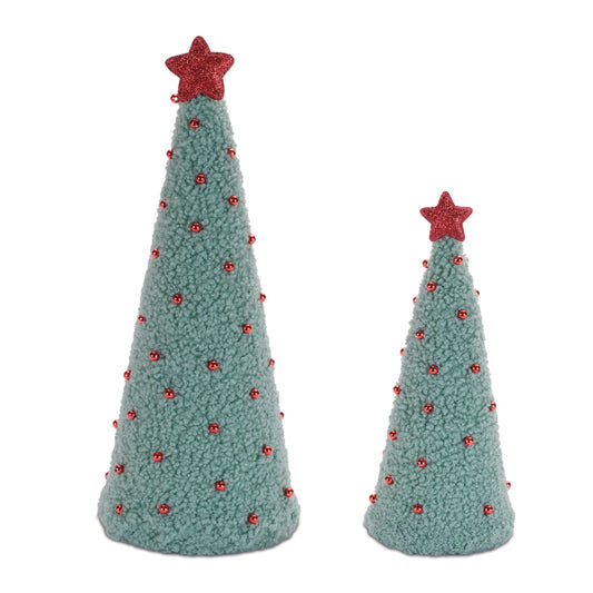 Fleece Trees with Red Star – Sold Separately