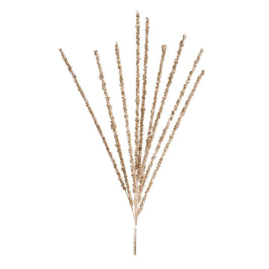 34" Glittered Beaded Spray