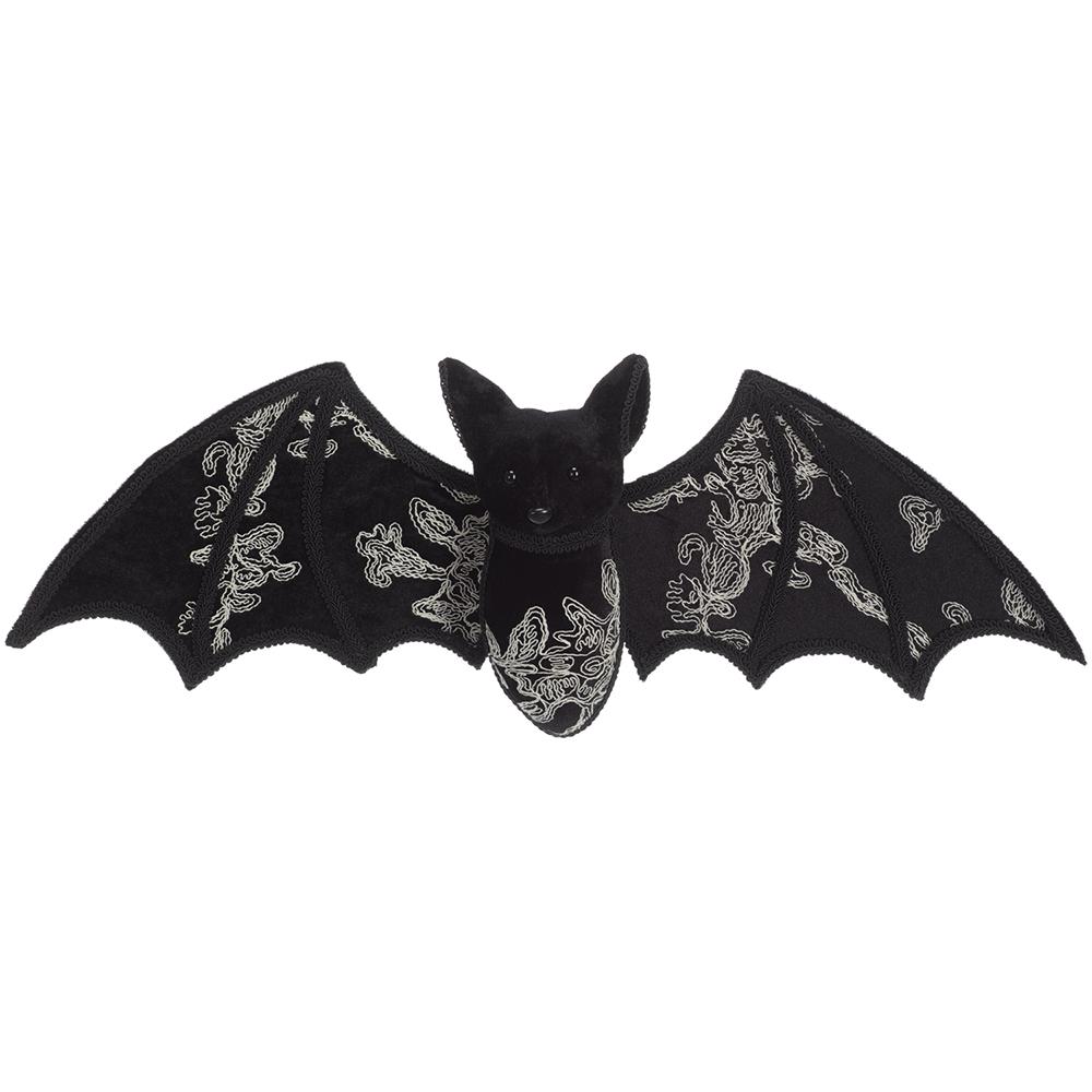 Black Velvet Embroidered Bat