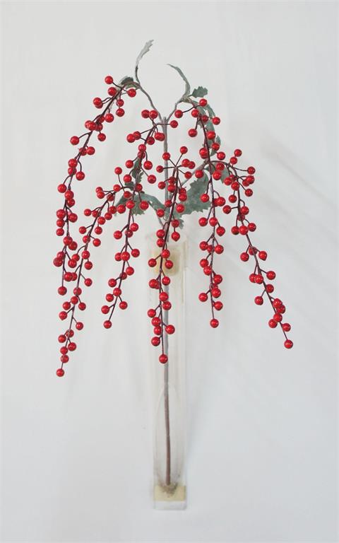 38" Cascading Red Berry Spray