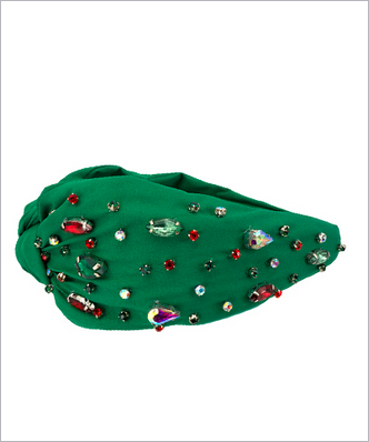 Emerald Sparkle Christmas Headband