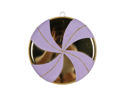 Lavender & Gold Peppermint Ornament – 6"