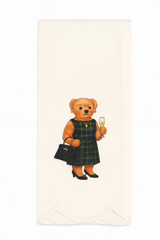Tea Towel | Champagne Bear