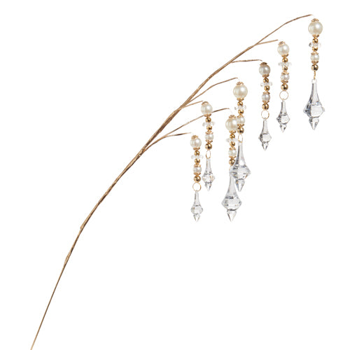32.5" Pearl Crystal Drip Spray