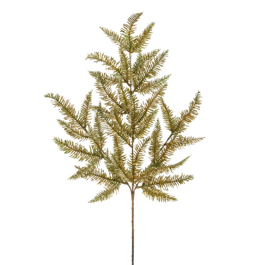 29.5" Gold Gilded Greenery Spray