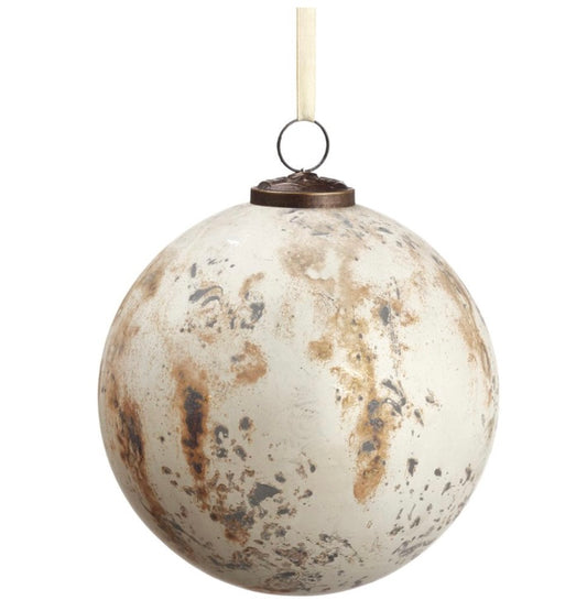 5” Glass Ball Ornament – Antique Bronze