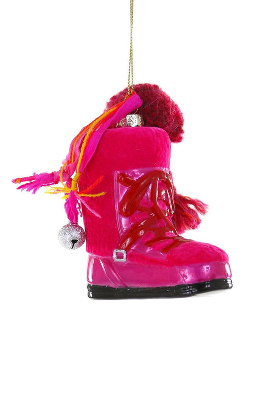 Hot Pink Ski Boot Ornament