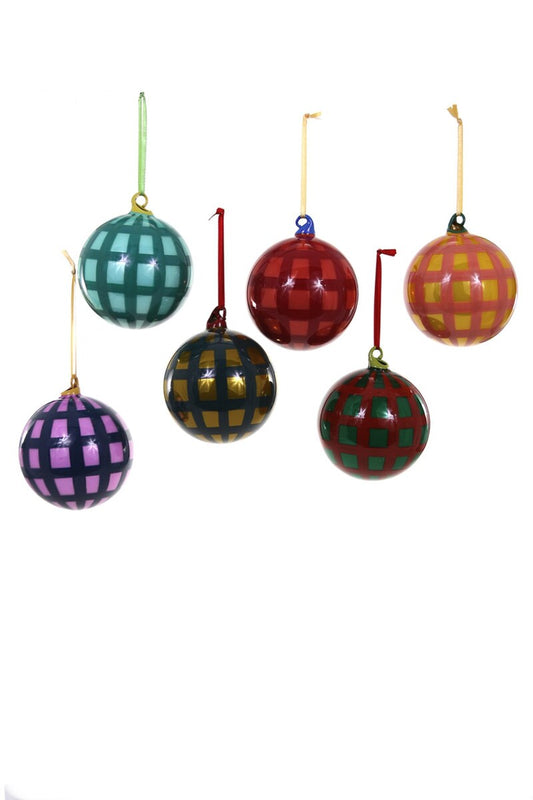 Jolly Gingham Baubles -Large