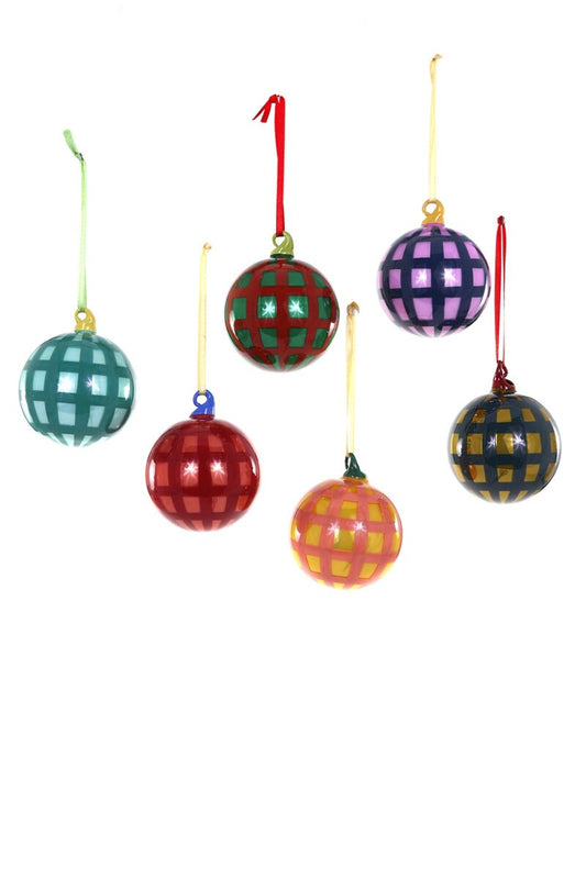 Jolly Gingham Baubles -Small