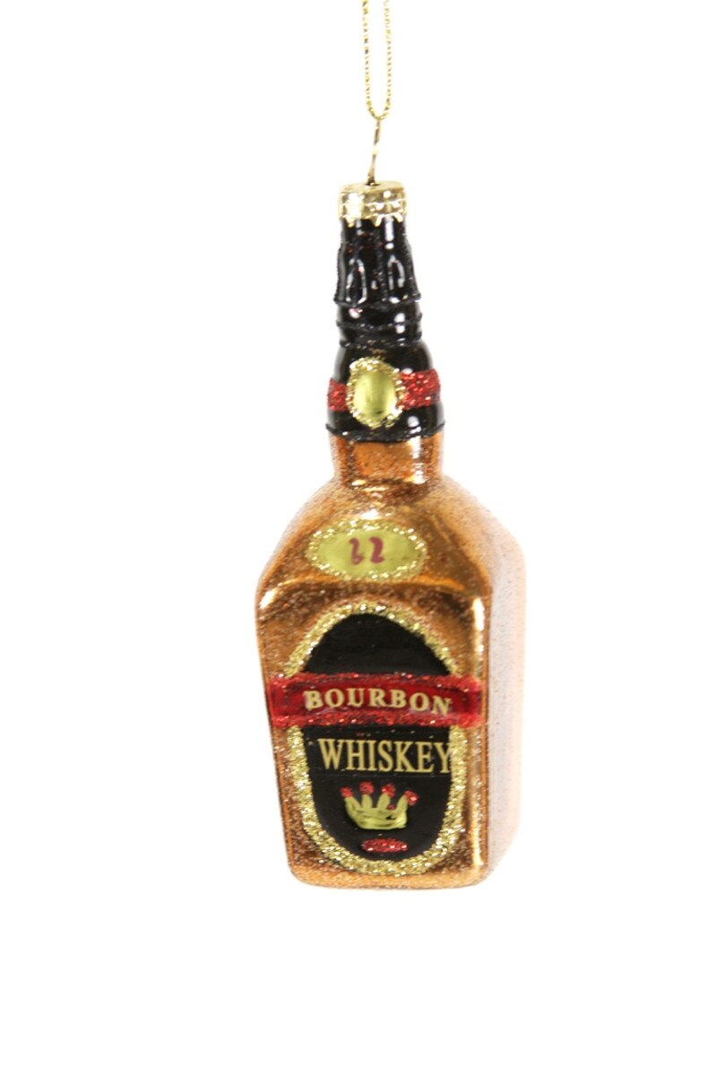 Bourbon Whiskey Bottle Ornament – 4.25"