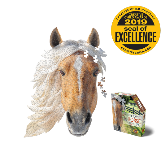 I AM Horse™ – 24 Piece Head-Shaped Jigsaw Puzzle