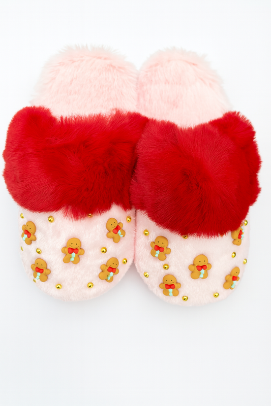 Adult Gingerbread Slippers