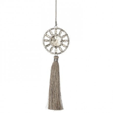 7.5" Crystal Tassel Ornament
