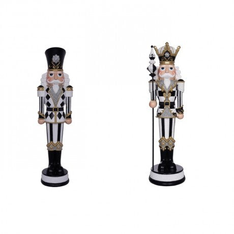 19" Black & White Nutcrackers – Sold Separately