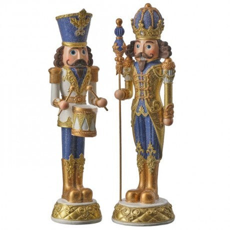 Royal Blue & Gold Nutcracker Figurines – 14" (Sold Separately)