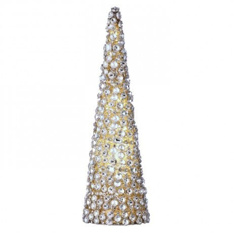16" LED Jeweled Cone Tree