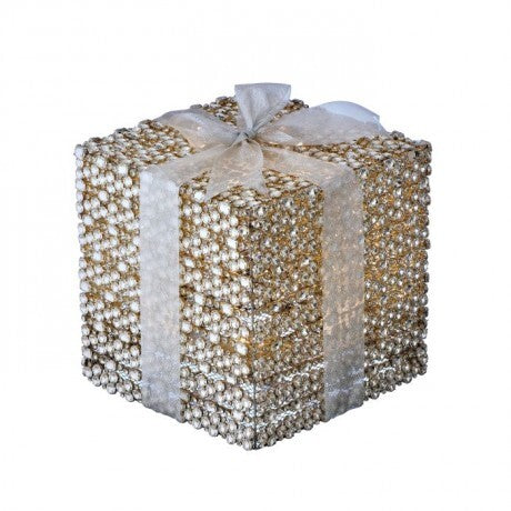 12" LED Jeweled Gift Box