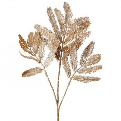 Metallic Fern Spray – Acorn, 20"