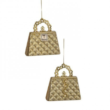 Gold Purse Ornament – 4" (Sold Separately)