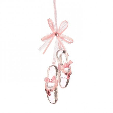 Acrylic Ballet Slippers Ornament – Pink, 6"