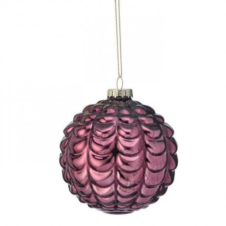 4" Wine Glass Cone Pattern Ball Ornament