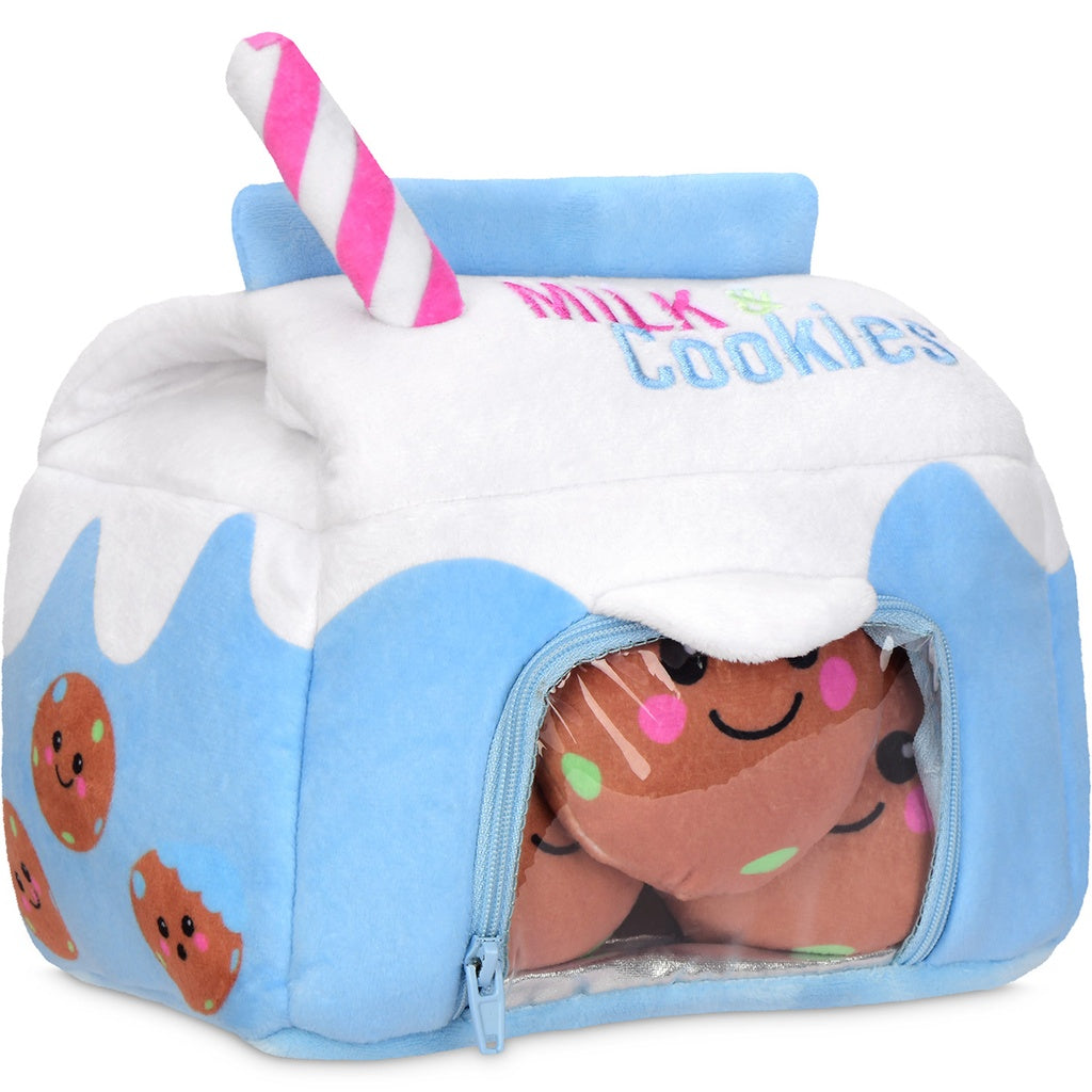 Milk & Cookies Packaging Fleece Plush