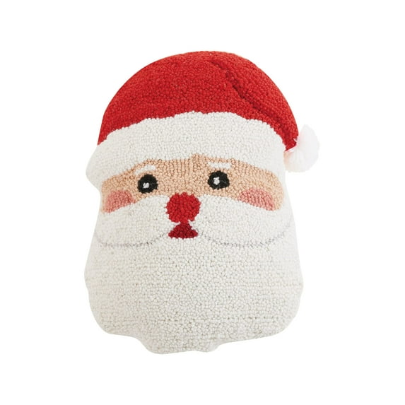 Santa Shaped Hooked Pillow – 12" x 16"