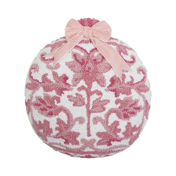 Shaped Chinoiserie Ornament Hook Pillow – 14" Round