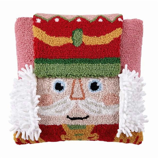 3D Nutcracker Hooked Pillow – 14" x 14"