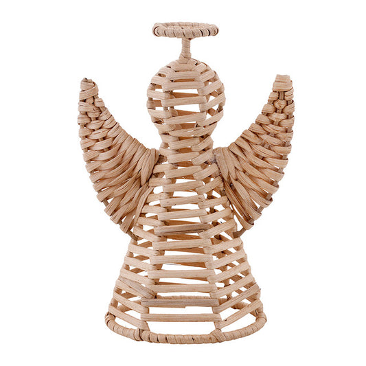 Wicker Angel Figurine
