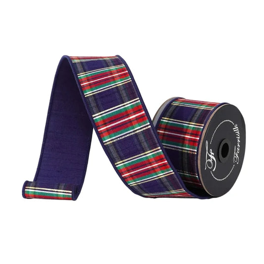 Farrisilk Christmas Plaid Ribbon