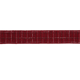 Red Tweed Plaid Ribbon - 2.5" x 10 Yards