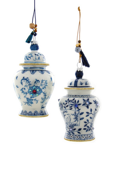 Blue & White Southern Charm Chinoiserie Jar