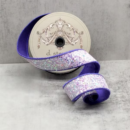 Sugar Plum Sparkle Ribbon, 1.5" x 10 Yards