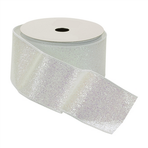 Iridescent Sugar Frosted Ribbon - 4" x 10 Yards