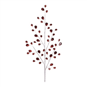 29” Red Jeweled Spray