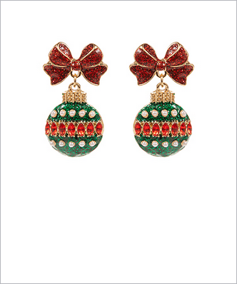 Holiday Ornament Statement Earrings