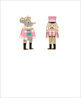 Pastel Nutcracker & Mouse King Earrings