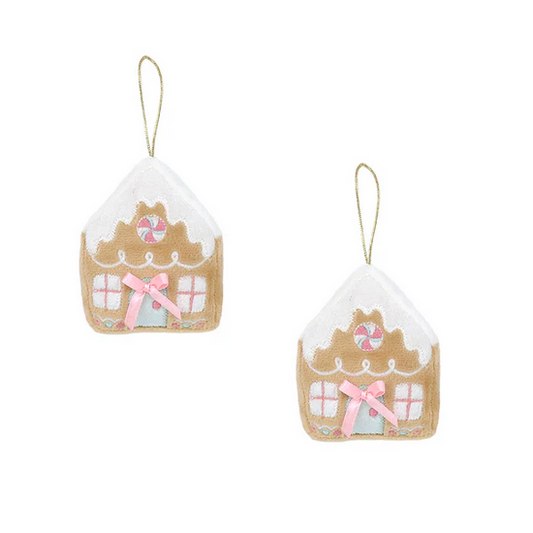 Gingerbread House Ornament 2 asst