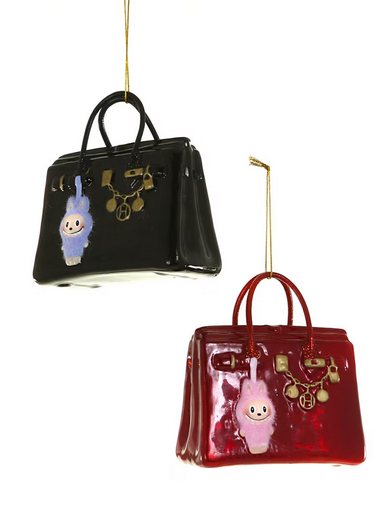 Luxe Bag with Monster Ornament | Glass – 4.25"