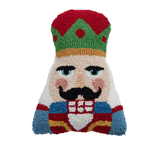 Nutcracker Hooked Pillow – 8" x 12"