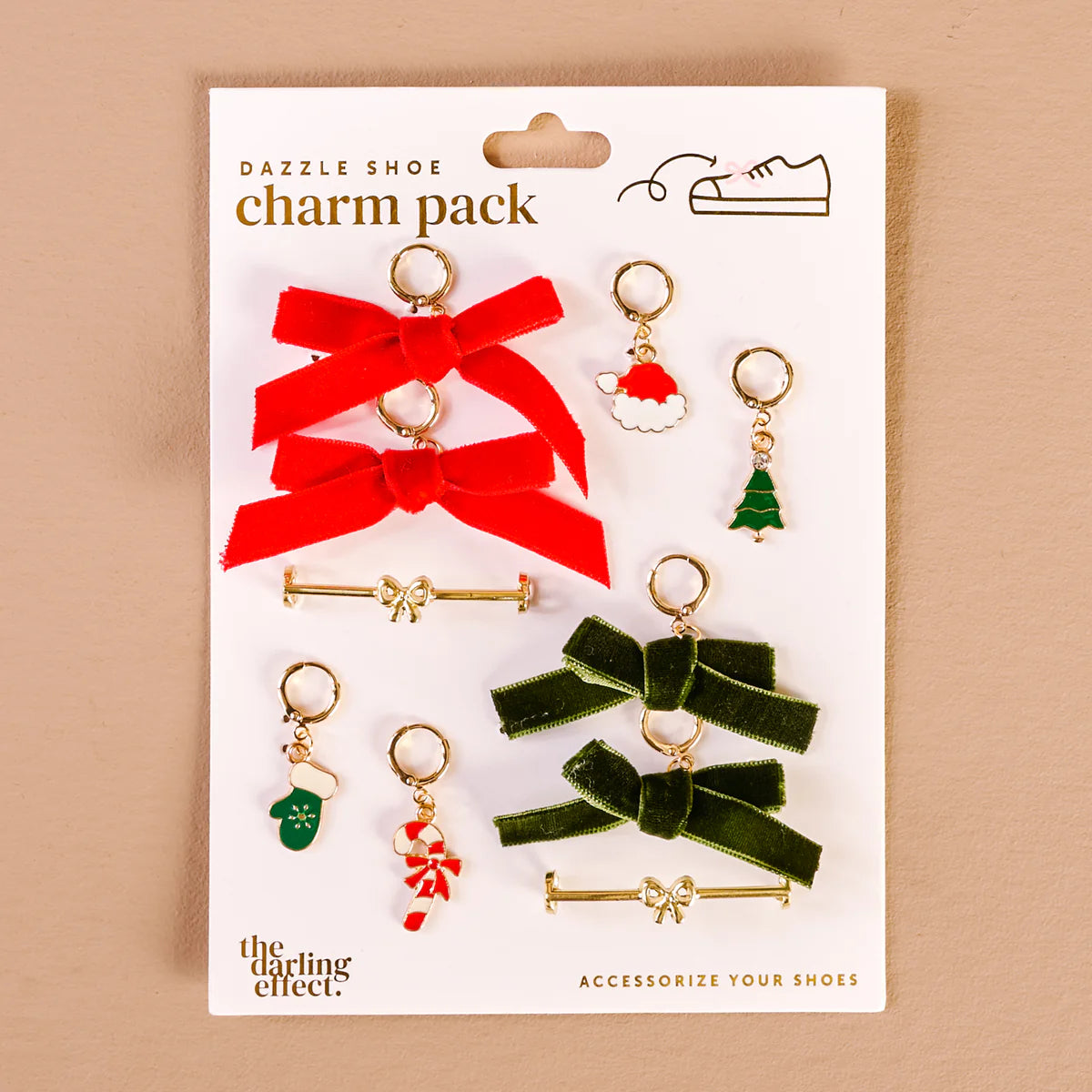 The Darling Effect – “Very Merry” Dazzle Shoe Charm Pack