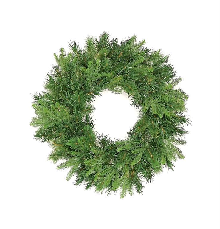 24" Vermont Spruce Wreath – Battery Powered