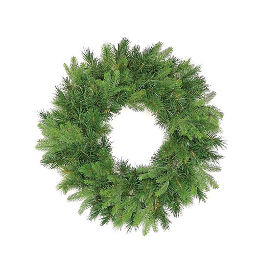 24" Vermont Spruce Wreath – Battery Powered