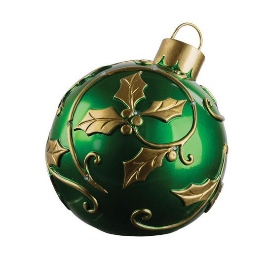 Green Christmas Ball with LED Lights