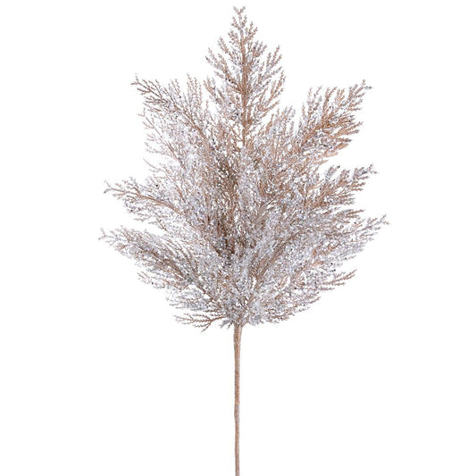 27" Champagne Glittered Pine Spray
