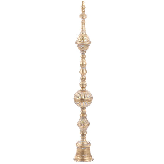 39" Gold Metal Tabletop Finial