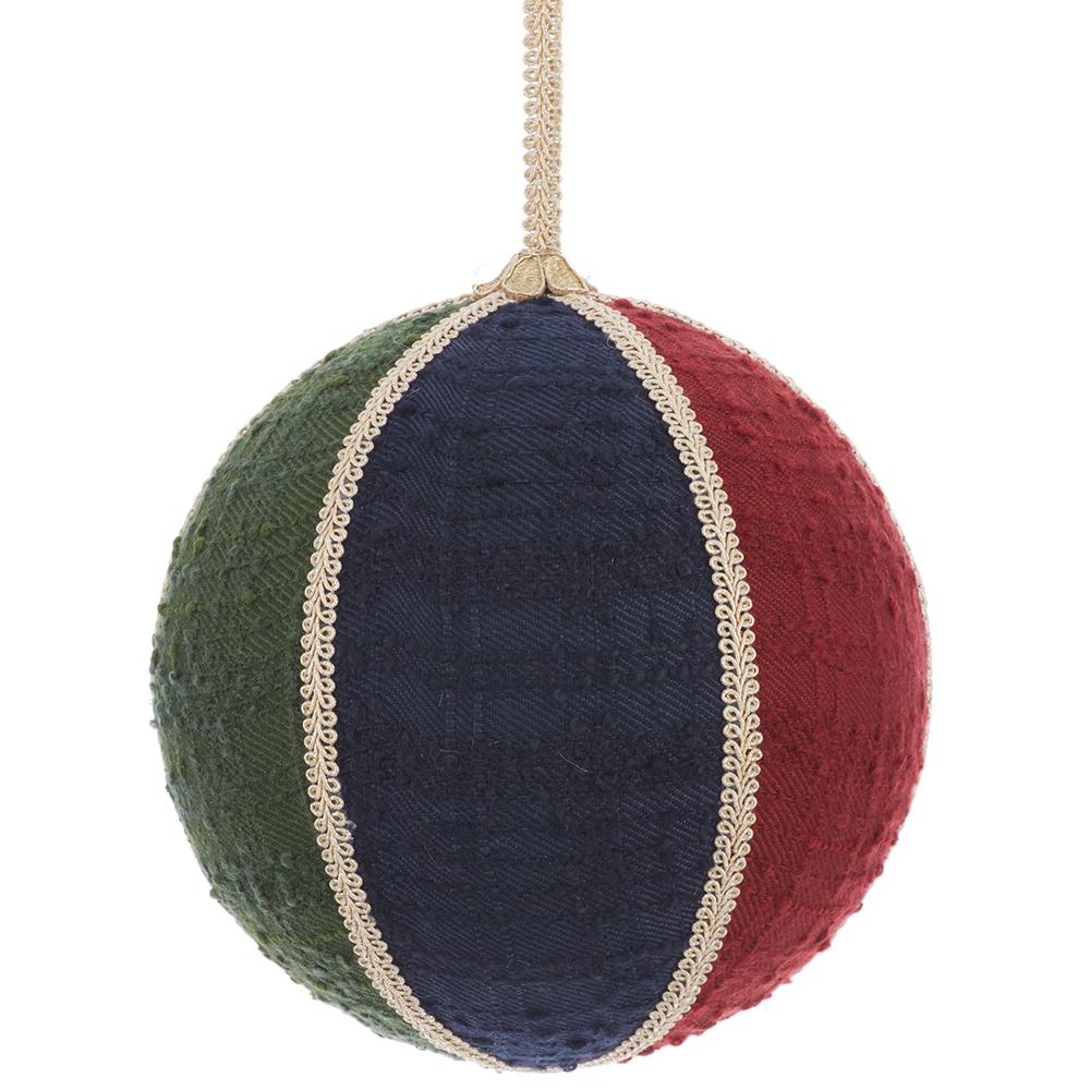 8" Heritage Knit Ball Ornament