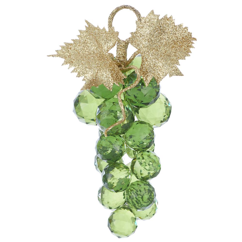 5.5" Green Grape Cluster Ornament